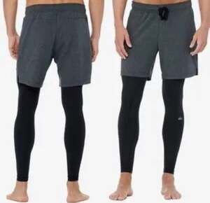 Alo Yoga Men's Warrior Compression Yoga Pant - Grey